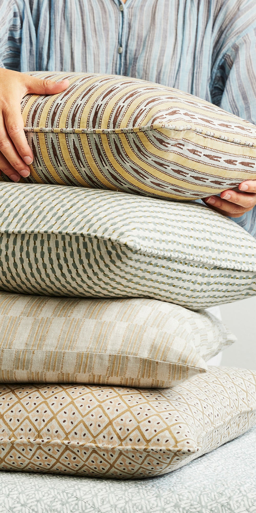 Mashru Mimosa Pillowcase in - Cushions - Walter G Australia