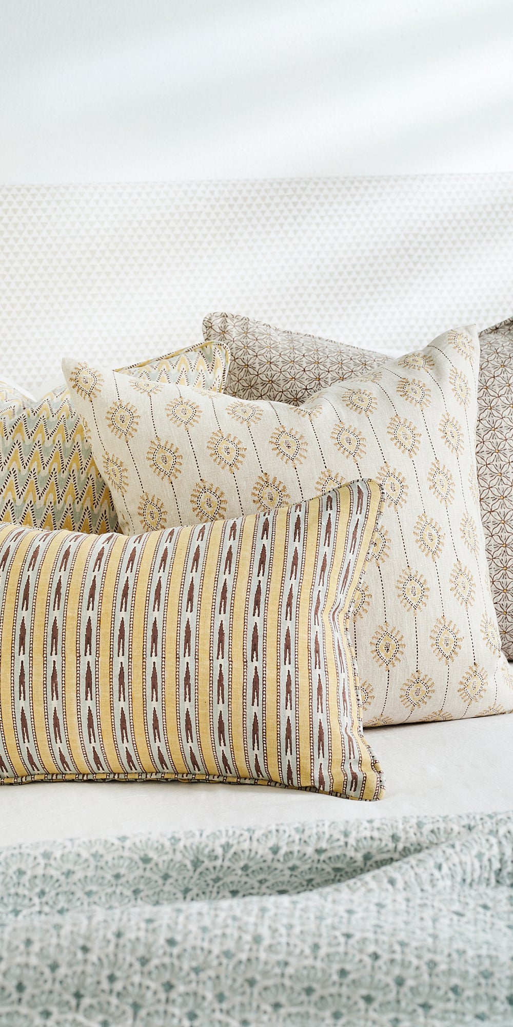 Mashru Mimosa Pillowcase in - Cushions - Walter G Australia