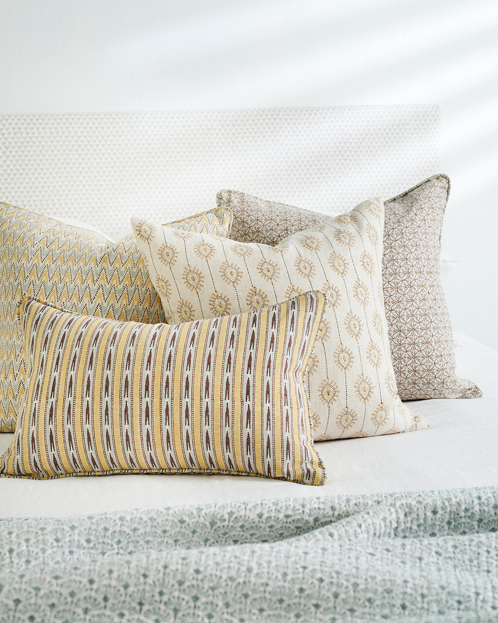 Mashru Mimosa Pillowcase in - Cushions - Walter G Australia