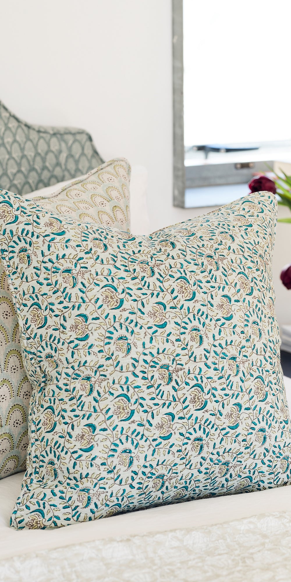 Azores Wasabi Pillowcase in - Cushions - Walter G Australia