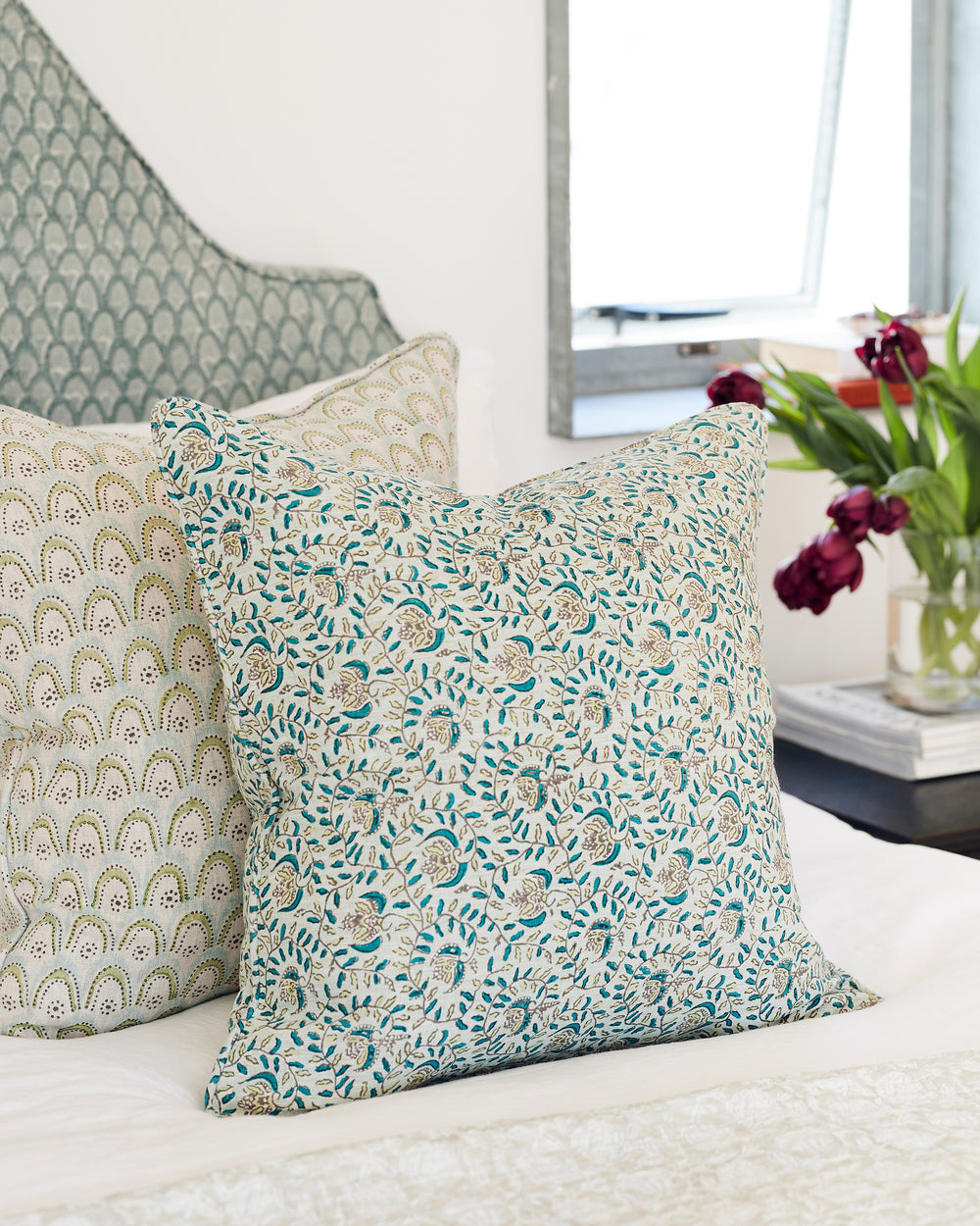 Azores Wasabi Pillowcase in - Cushions - Walter G Australia