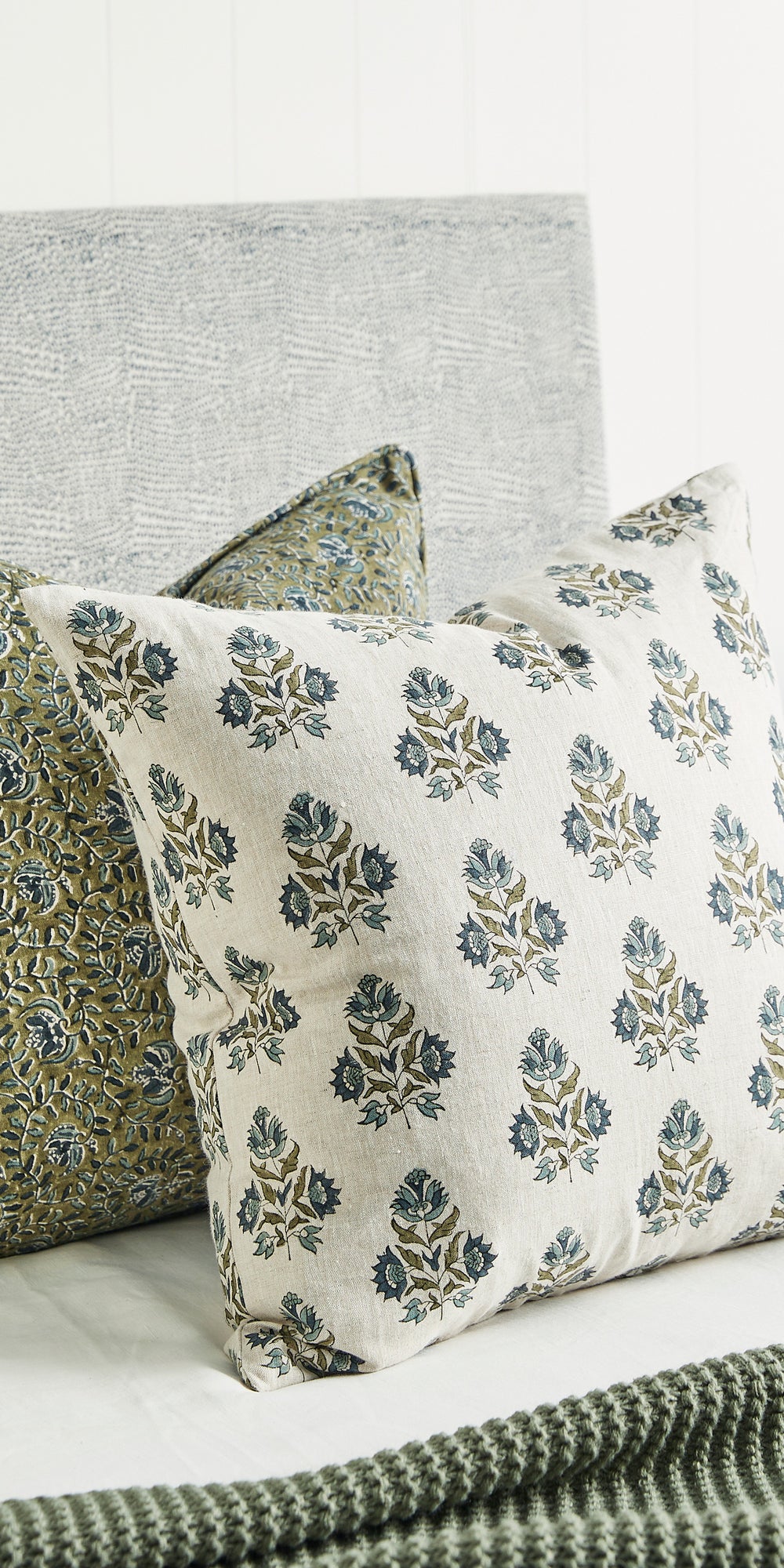 Ubud Slate Pillowcase in - Cushions - Walter G Australia