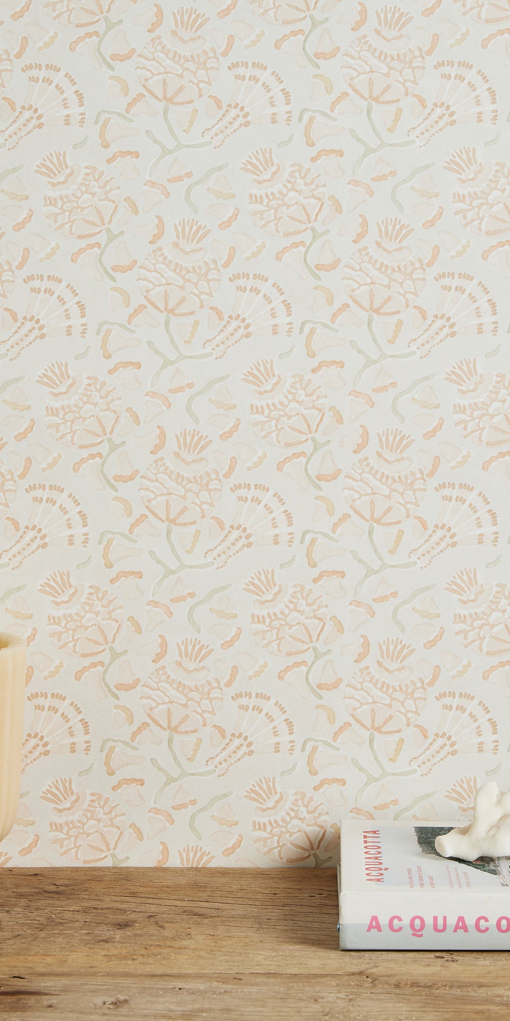 Iznik Papaya Wallpaper in - Wallpaper - Walter G Australia