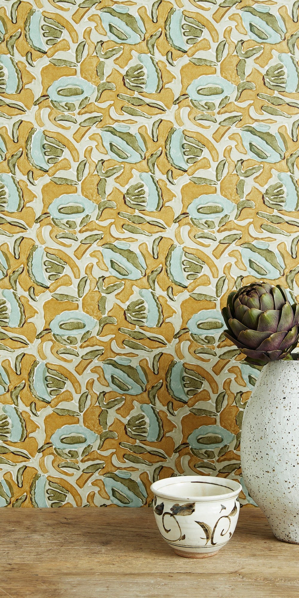 Marbella Turmeric Wallpaper in - Wallpaper - Walter G Australia