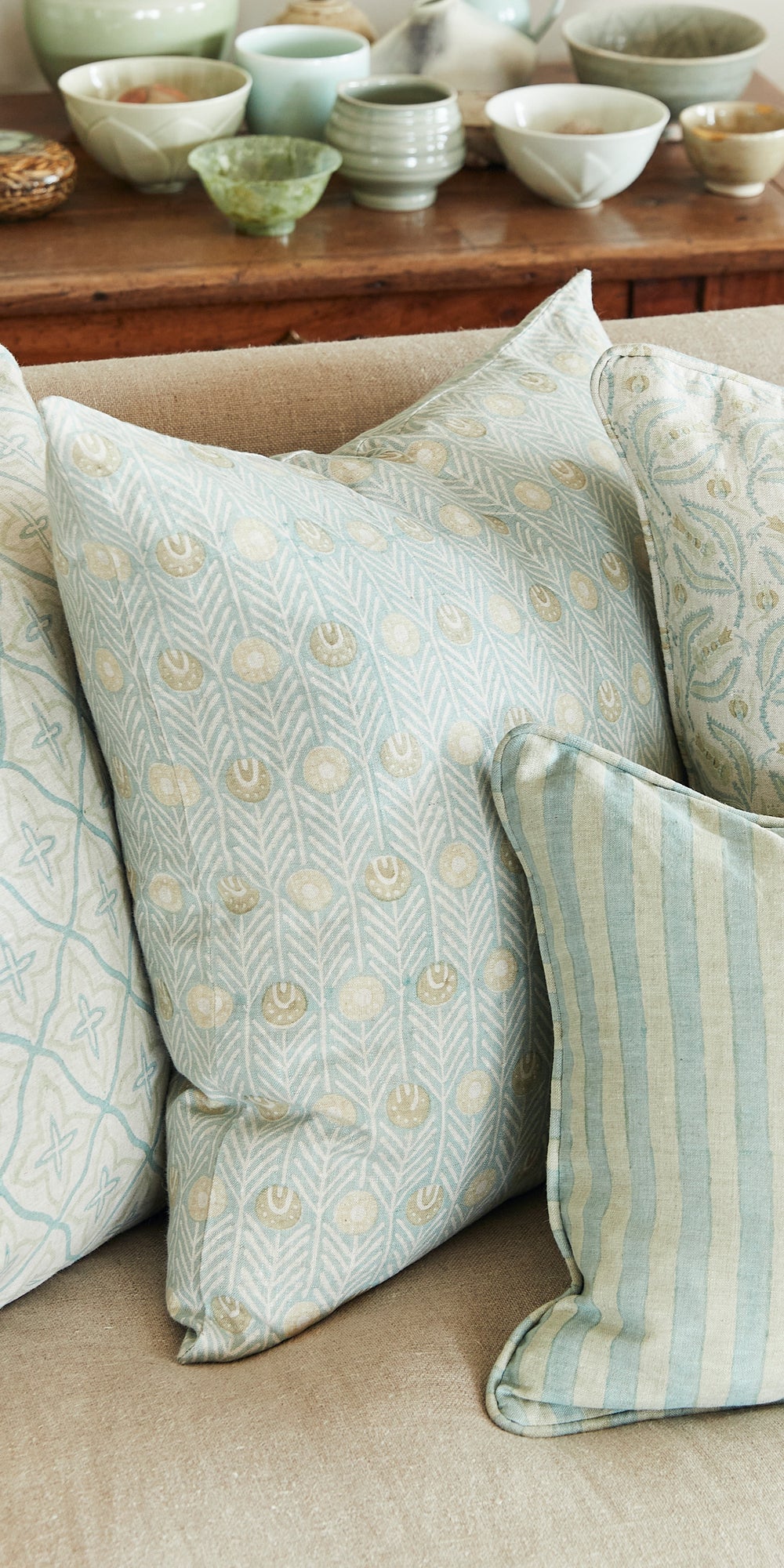 Broccato Cenote Pillowcase in - Cushions - Walter G Australia