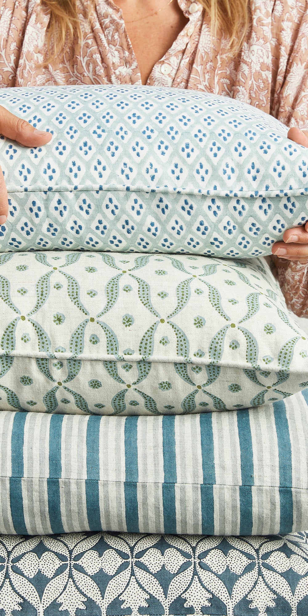 Madhavi Slate Pillowcase in - Cushions - Walter G Australia