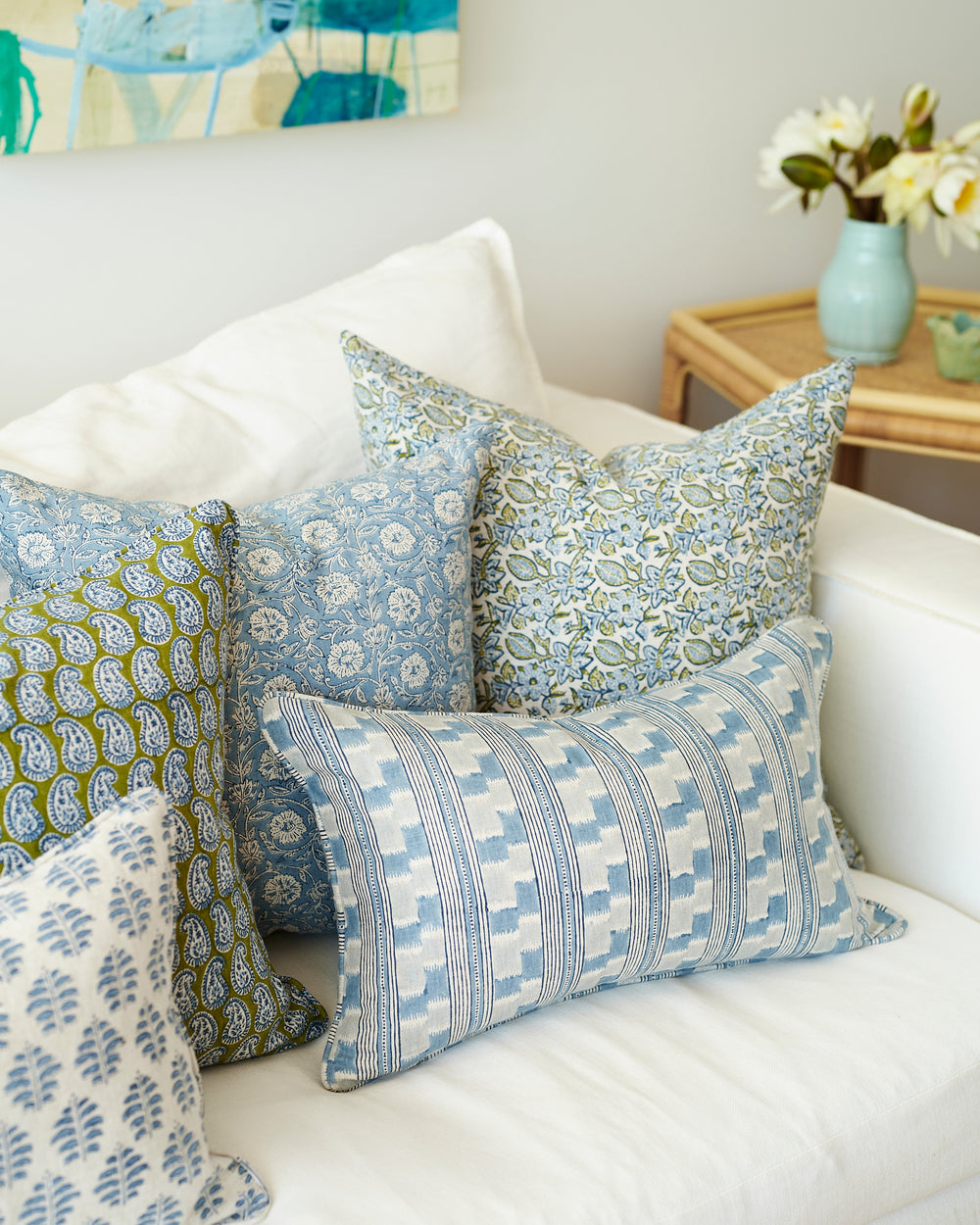 Krabi Moss Azure Pillow