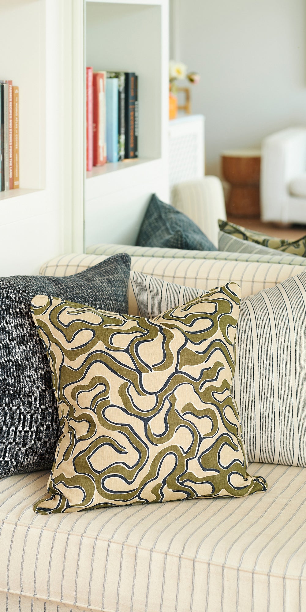 Pollara Indigo Pillowcase in - Cushions - Walter G Australia