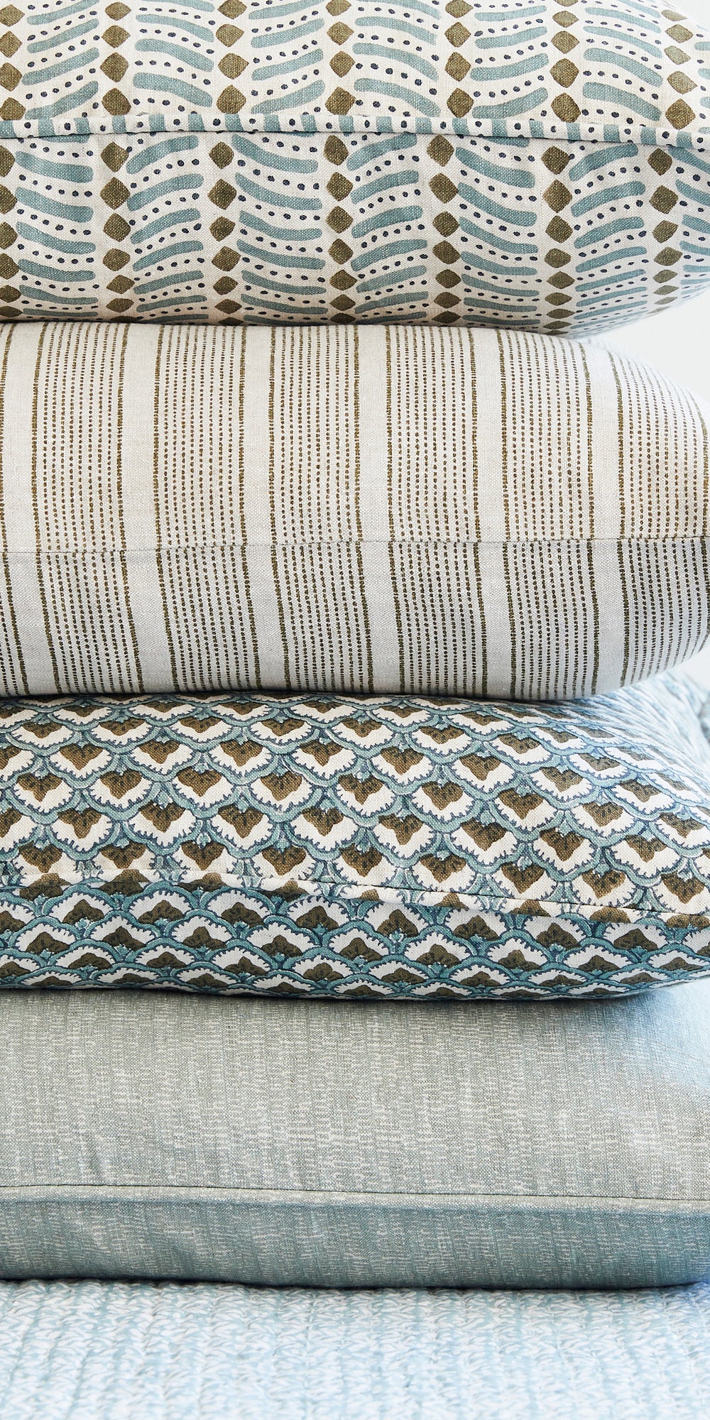 Pollara Khaki Pillowcase in - Cushions - Walter G Australia