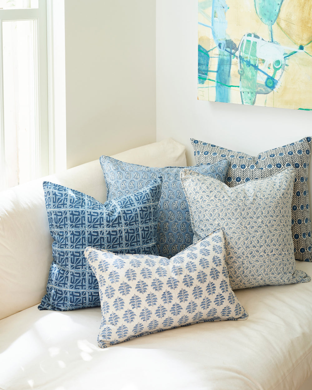 Paros Azure Pillow