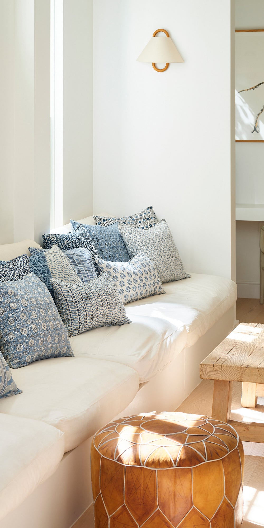 Simrane Azure Pillowcase in - Cushions - Walter G Australia