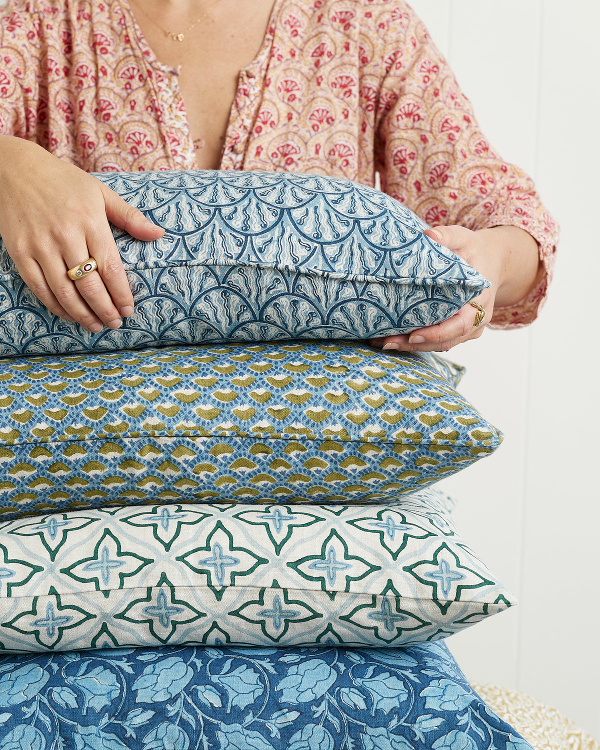 Naples Moss Azure Pillowcase