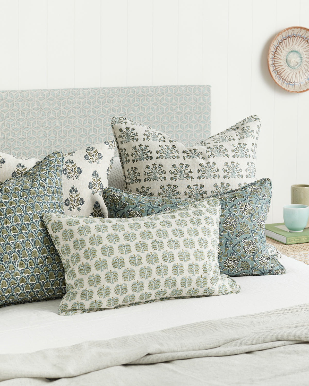 Hera Celadon Moss Pillowcase