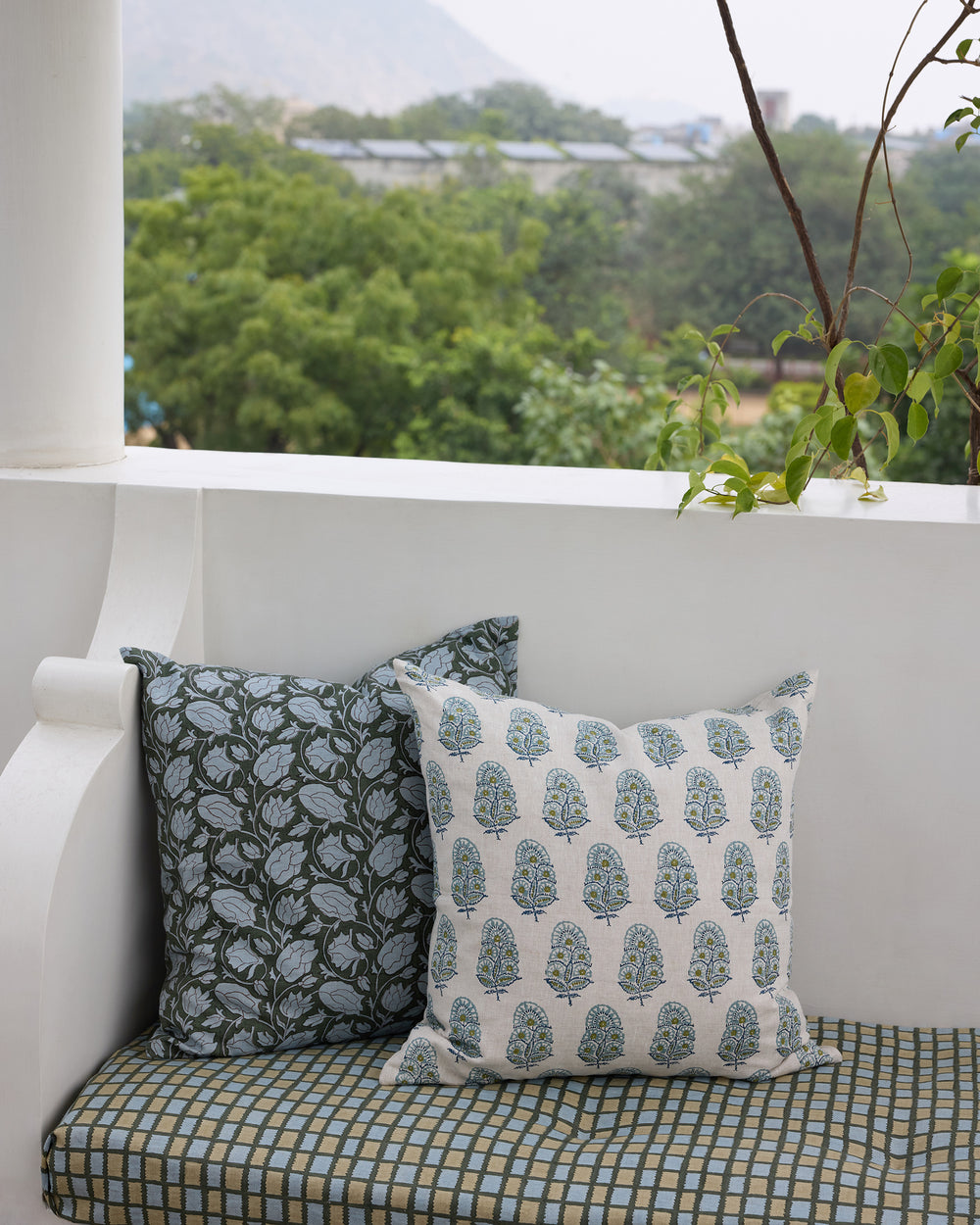 Zardosi Celadon Moss Pillowcase in - Cushions - Walter G Australia