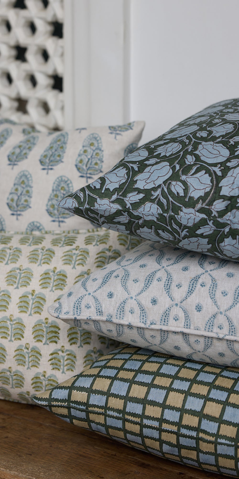 Hera Celadon Moss Pillowcase