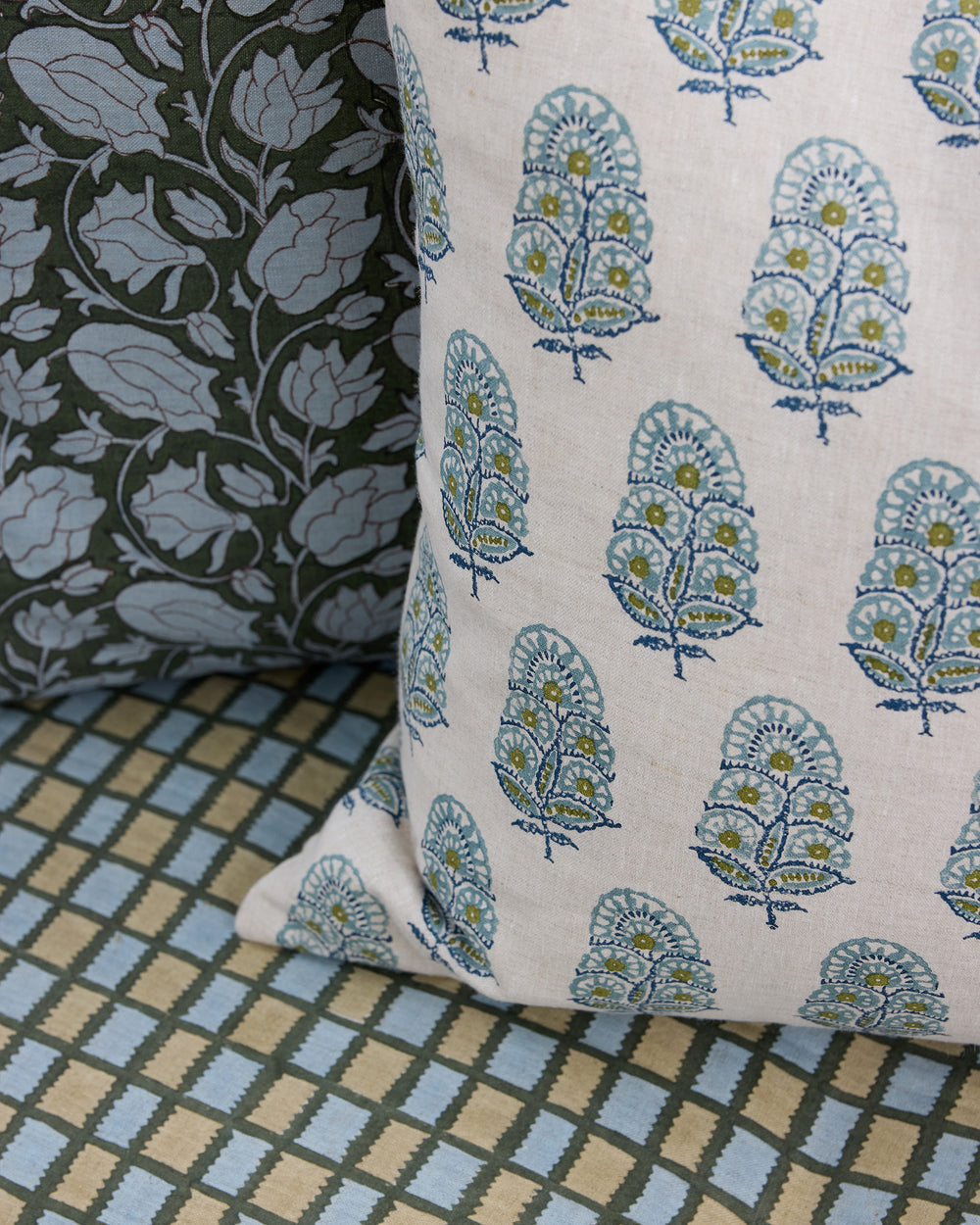 Zardosi Celadon Moss Pillowcase in - Cushions - Walter G Australia