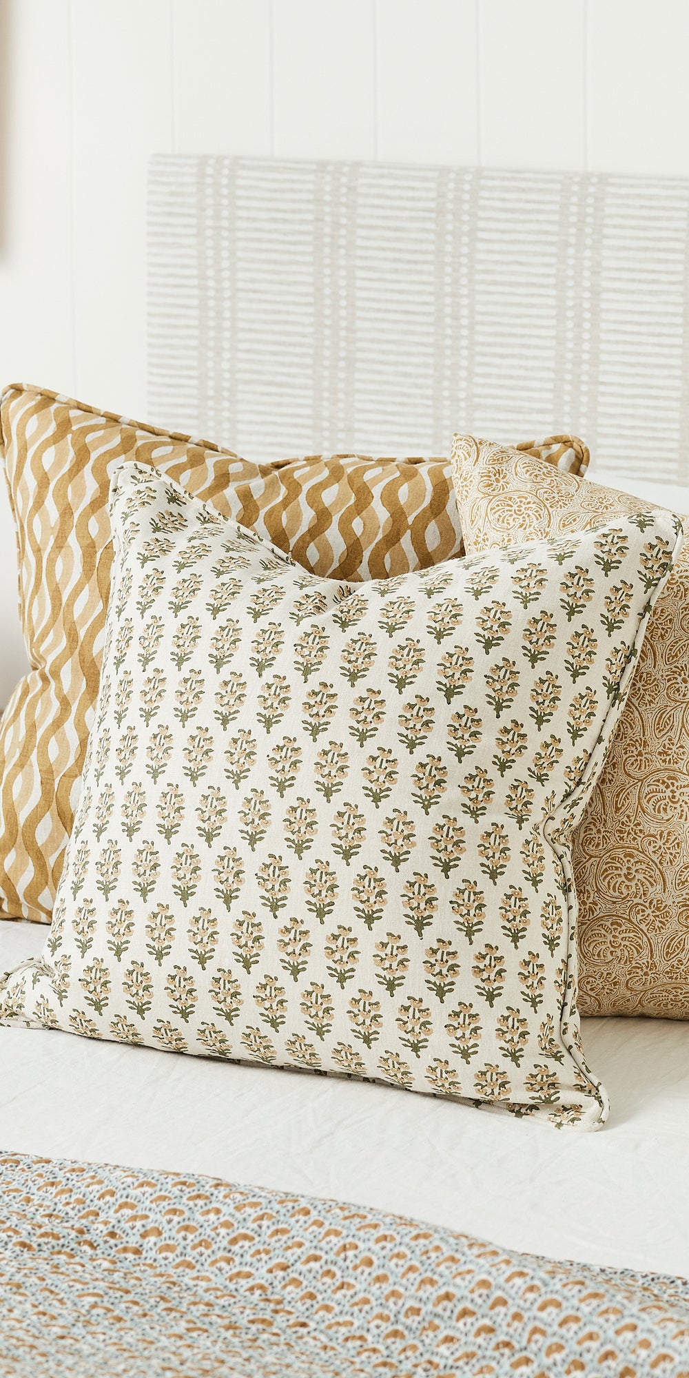 Fossano Saffron Pillowcase in - Cushions - Walter G Australia