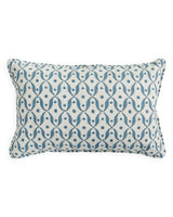 Genoa Azure linen cushion 35x55cm