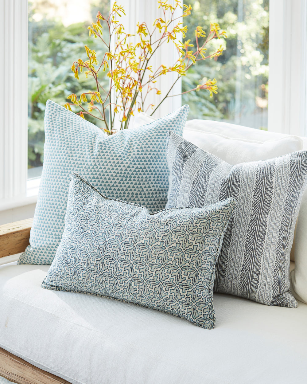 Huts Mineral Outdoor Pillowcase in - Cushions - Walter G Australia