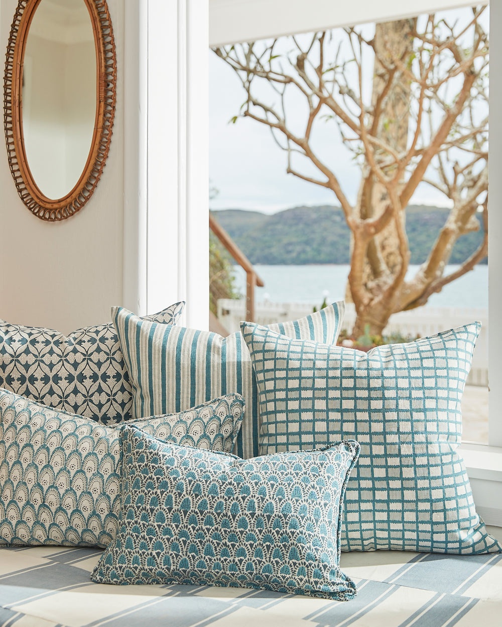 Madhavi Slate Pillowcase