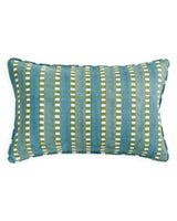 Marrakesh Lagoon linen cushion 35x55cm