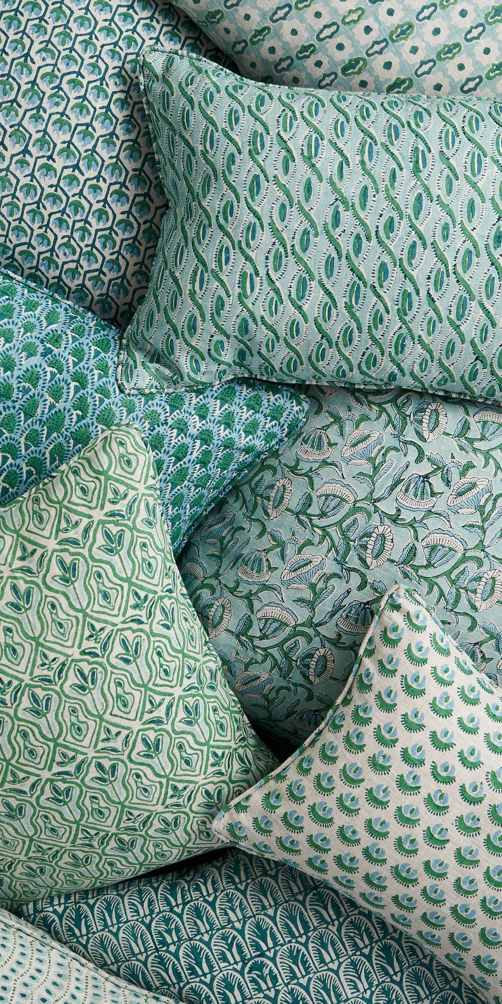 Cadiz Emerald Pillowcase in - Cushions - Walter G Australia