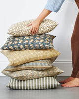 Alcaufar Saffron linen cushion 55x55cm