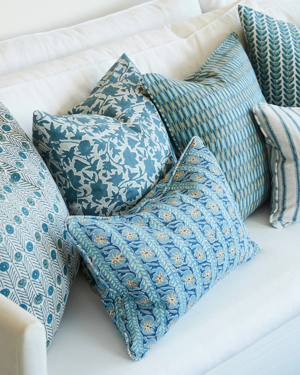 Oia Fresh Azure Pillowcase