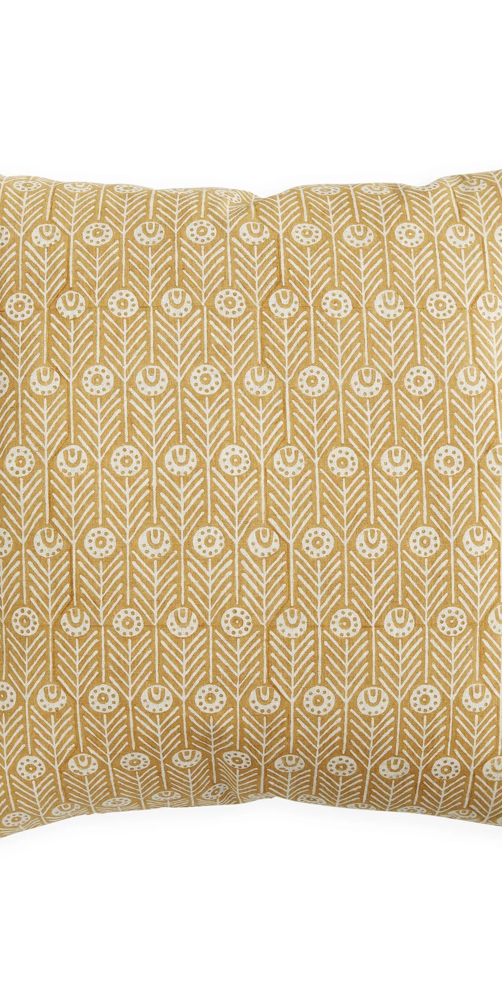 Alcaufar Saffron linen cushion 55x55cm