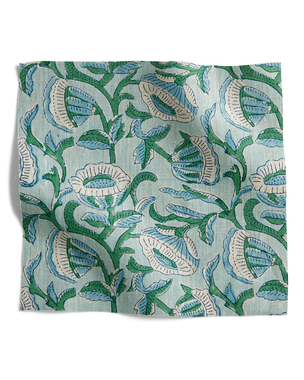 Marbella Emerald linen swatch