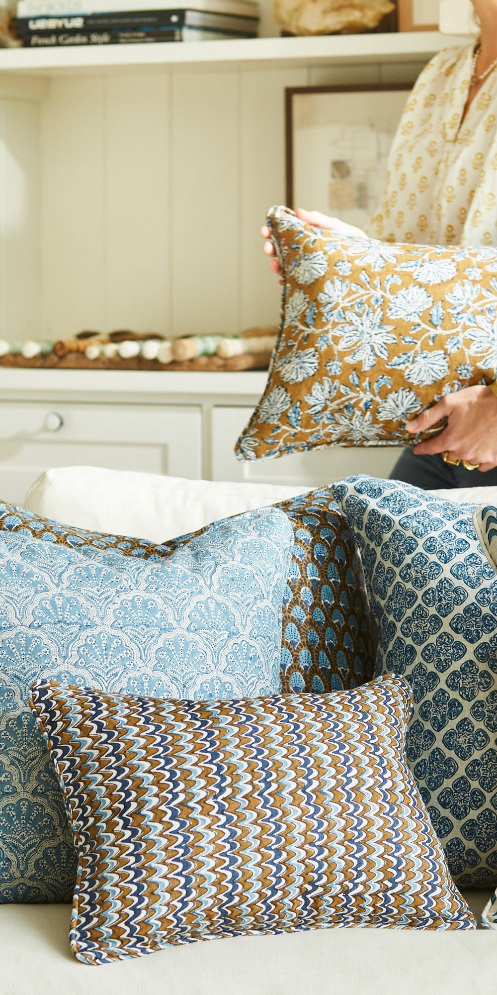 Uluwatu Tobacco Pillowcase in - Cushions - Walter G Australia