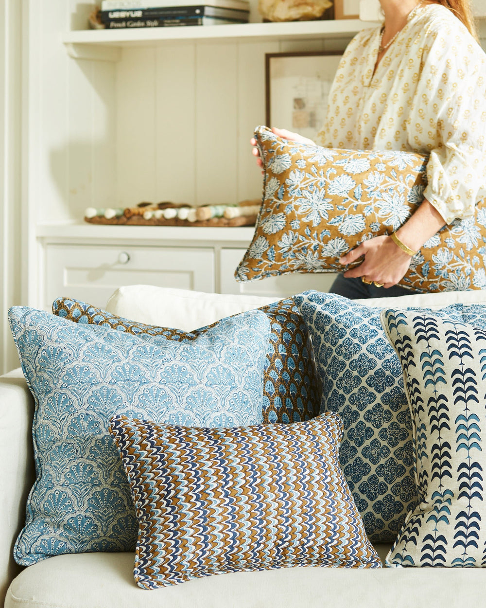 Uluwatu Tobacco Pillowcase in - Cushions - Walter G Australia