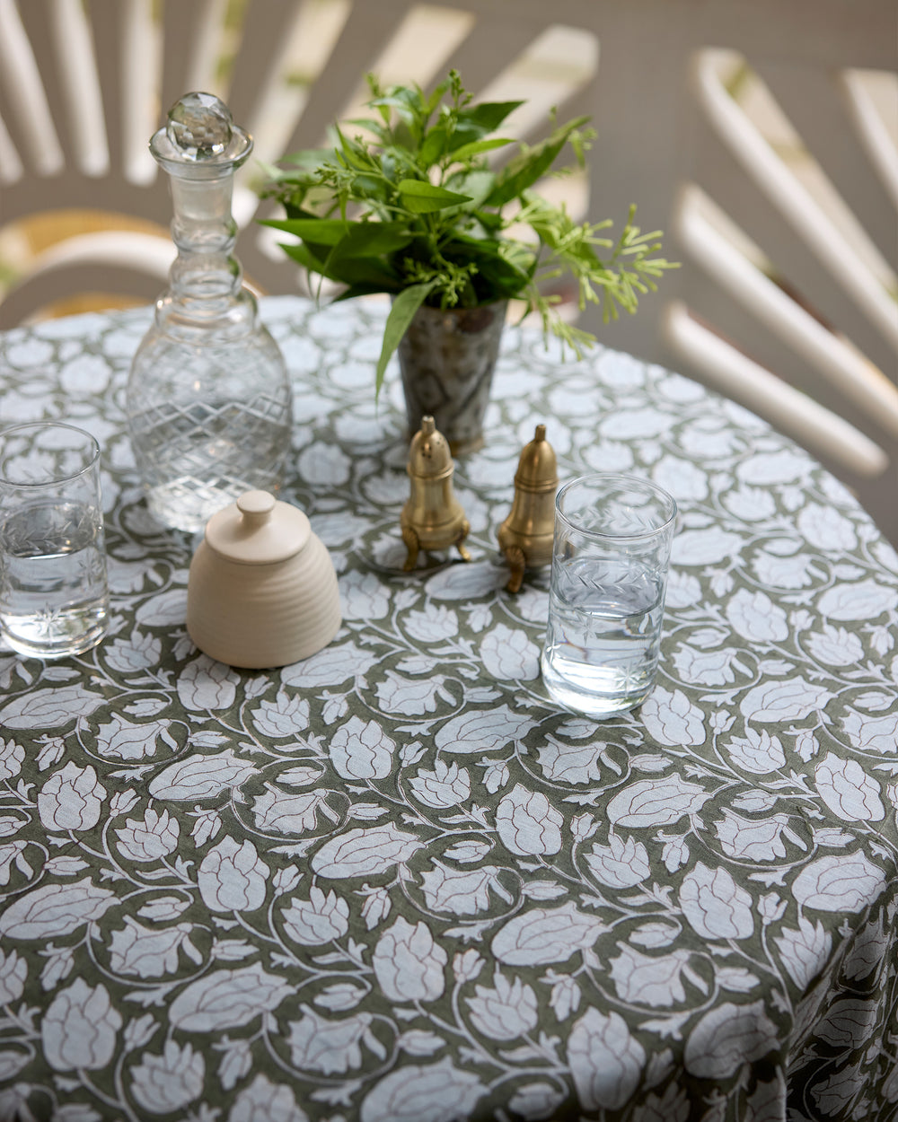 Lahore Thyme linen in - Fabric - Walter G Australia