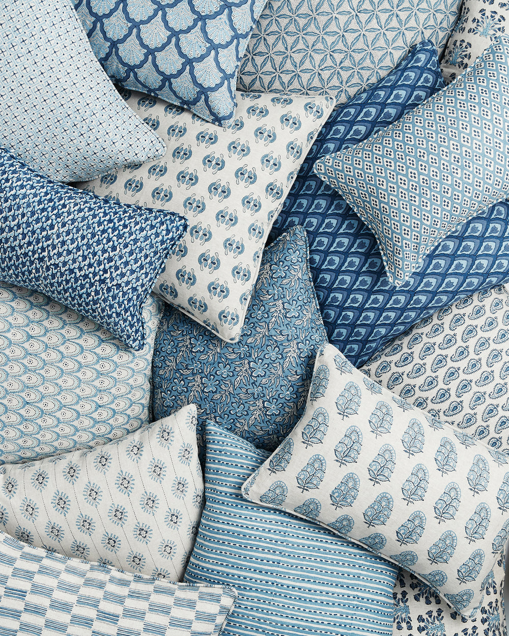 Orvietto Azure Pillowcase in - Cushions - Walter G Australia