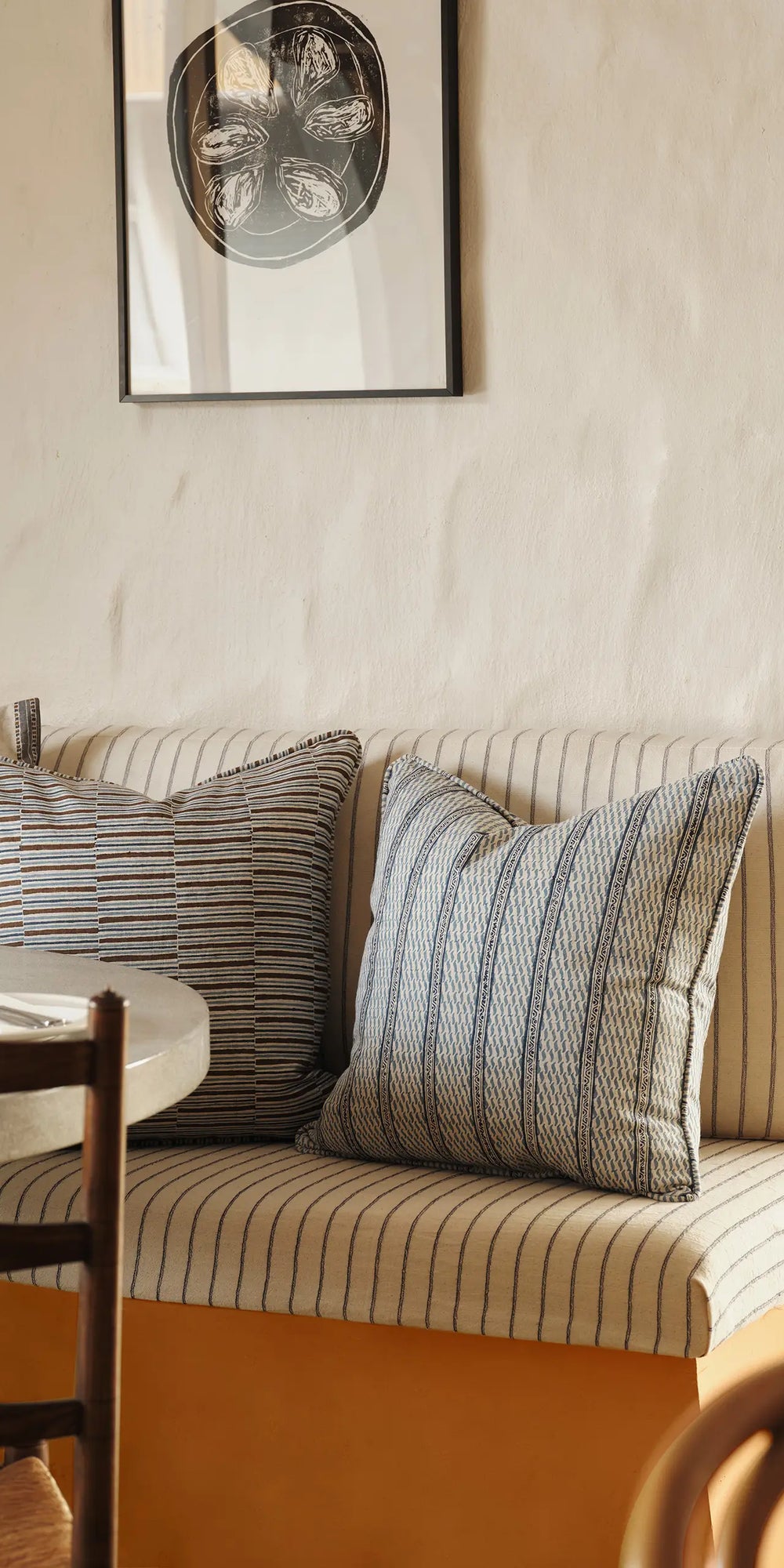 Kesula Walnut linen cushion 55x55cm