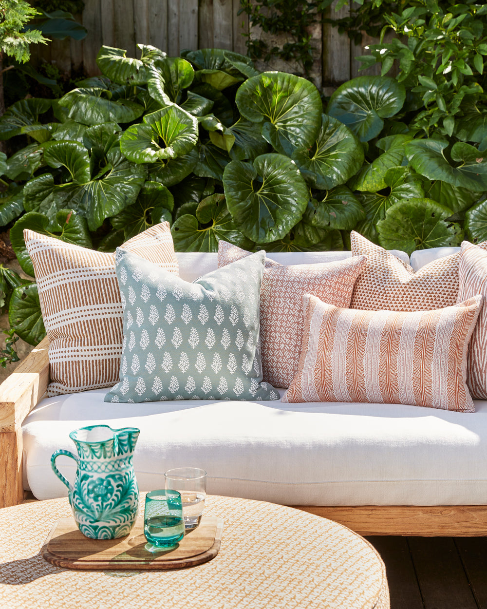 Dash Dot Rattan Outdoor Pillowcase