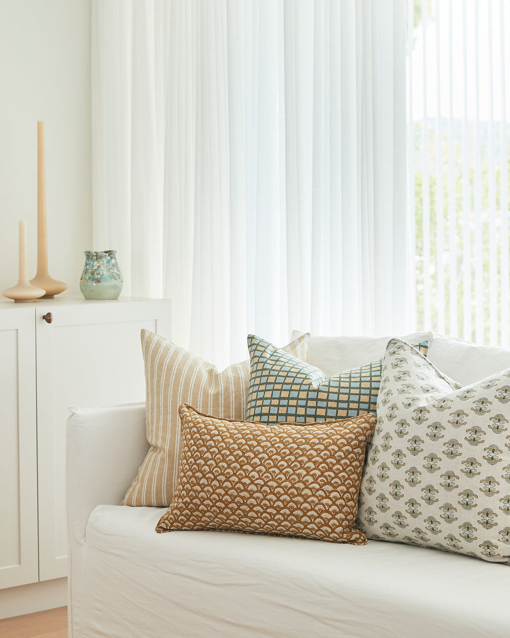 Tindari Thyme Pillowcase in - Cushions - Walter G Australia