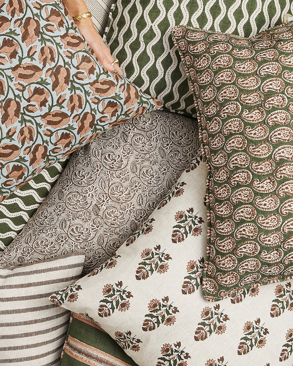 Fossano Cocoa Pillowcase in - Cushions - Walter G Australia