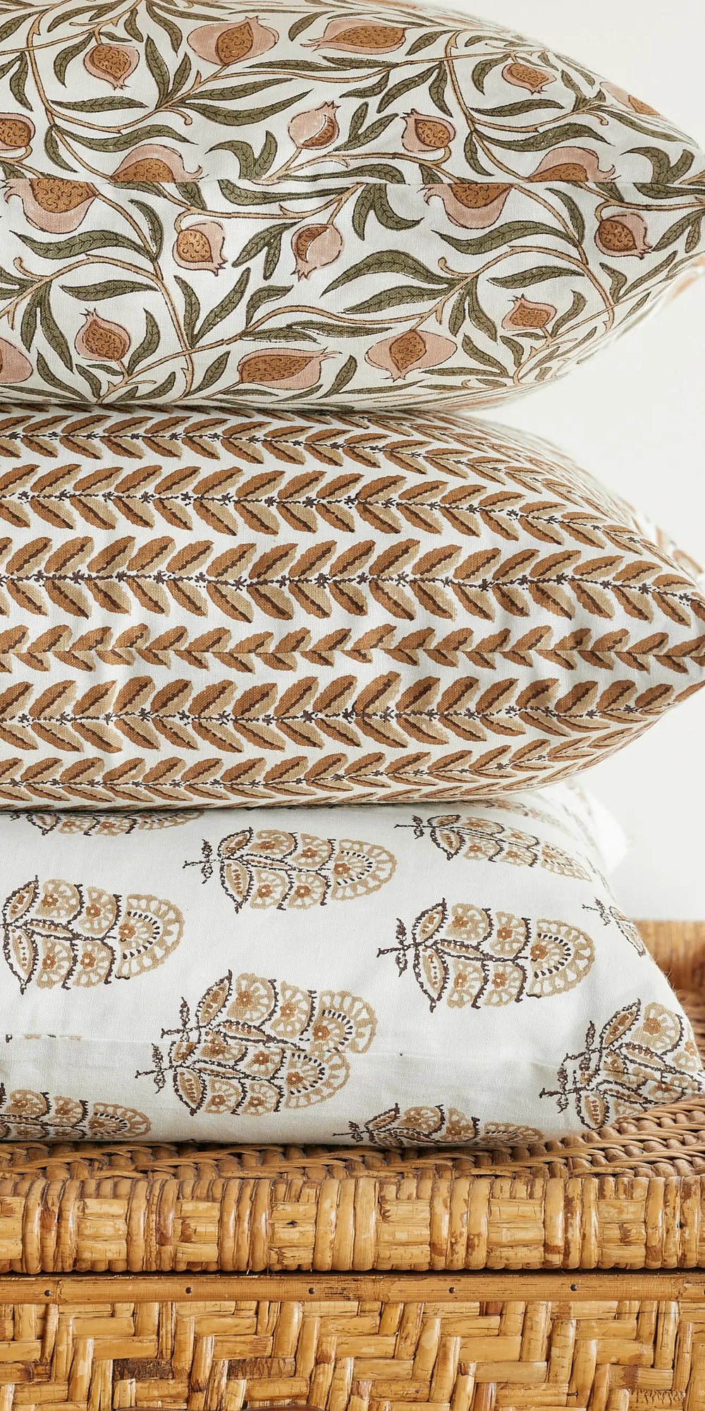 Zardosi Toffee linen cushion 50x50cm