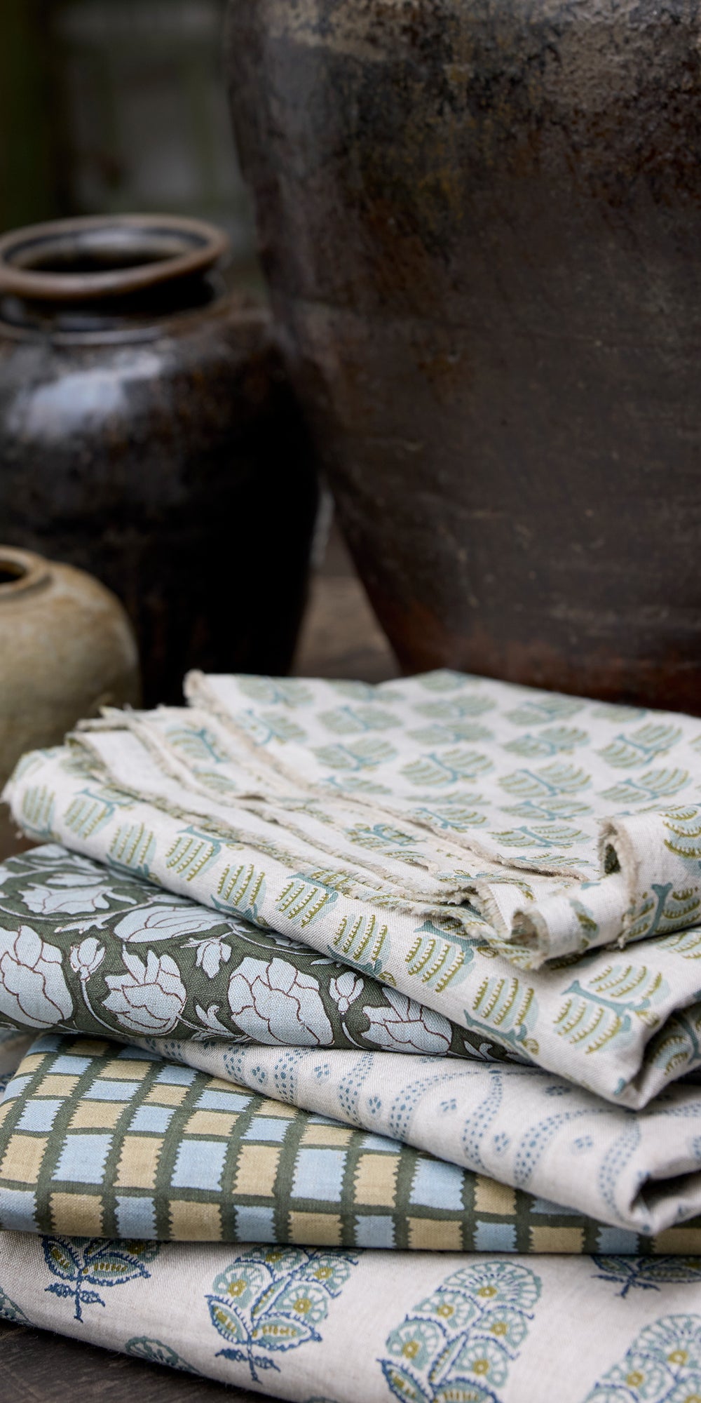 Tindari Thyme linen in - Fabric - Walter G Australia