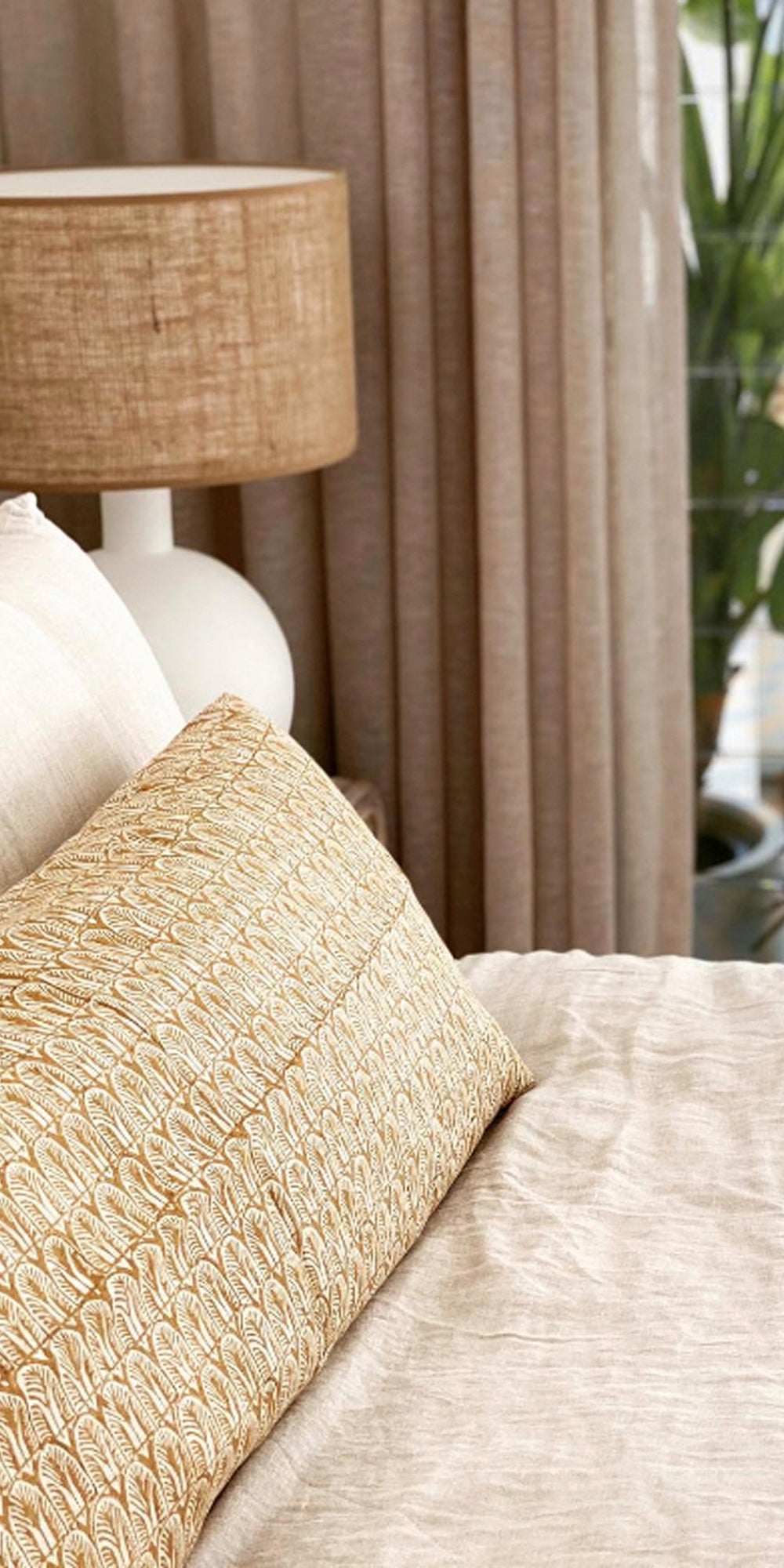 Belize Saffron Linen in - Fabric - Walter G Australia