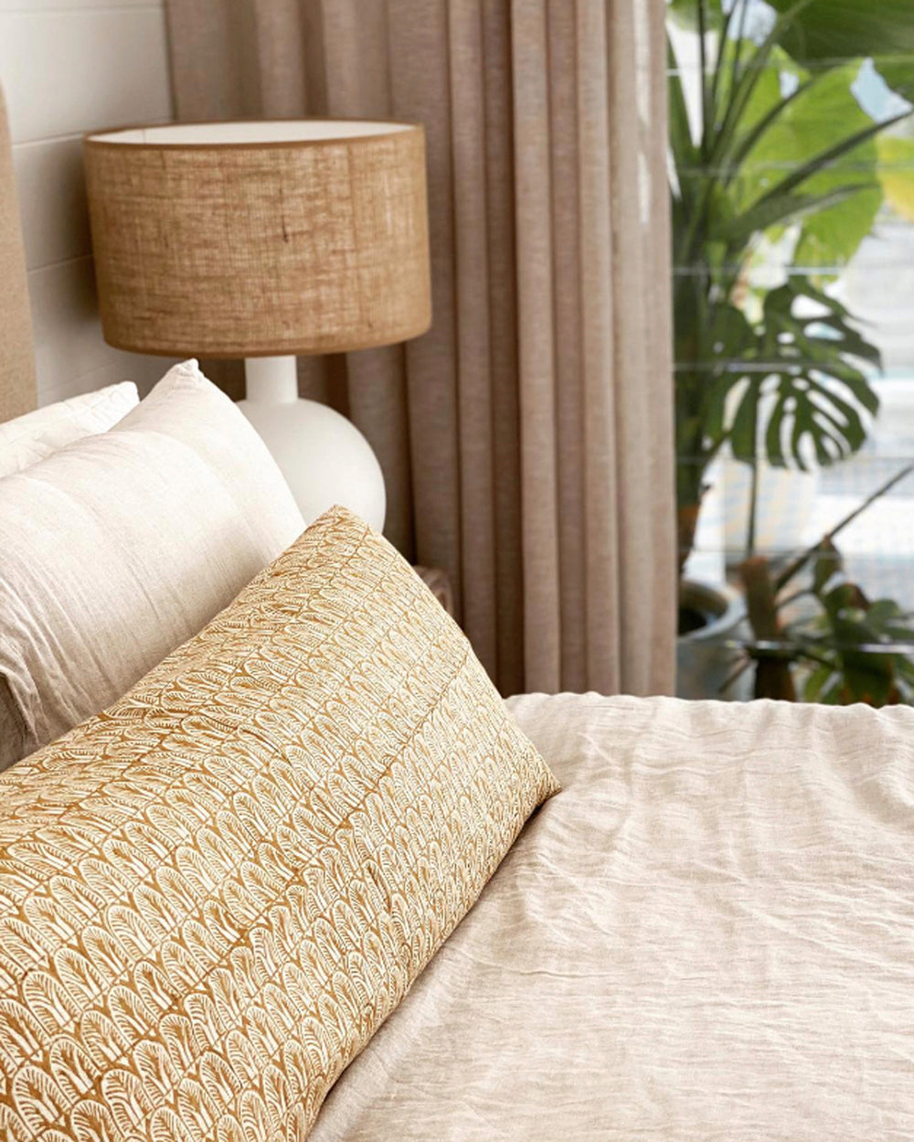 Belize Saffron Linen in - Fabric - Walter G Australia