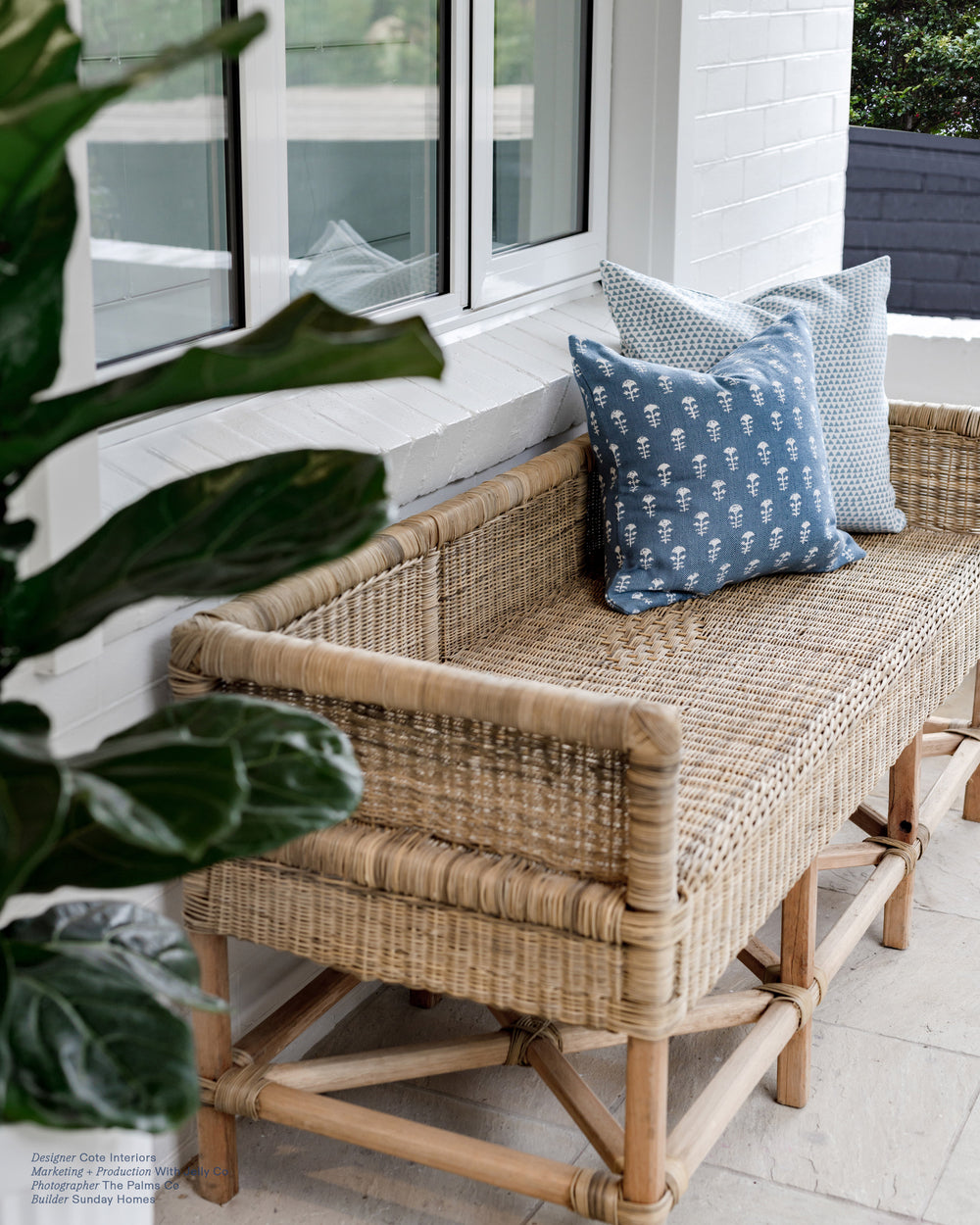 Yukka Sky Blue Outdoor Pillowcase