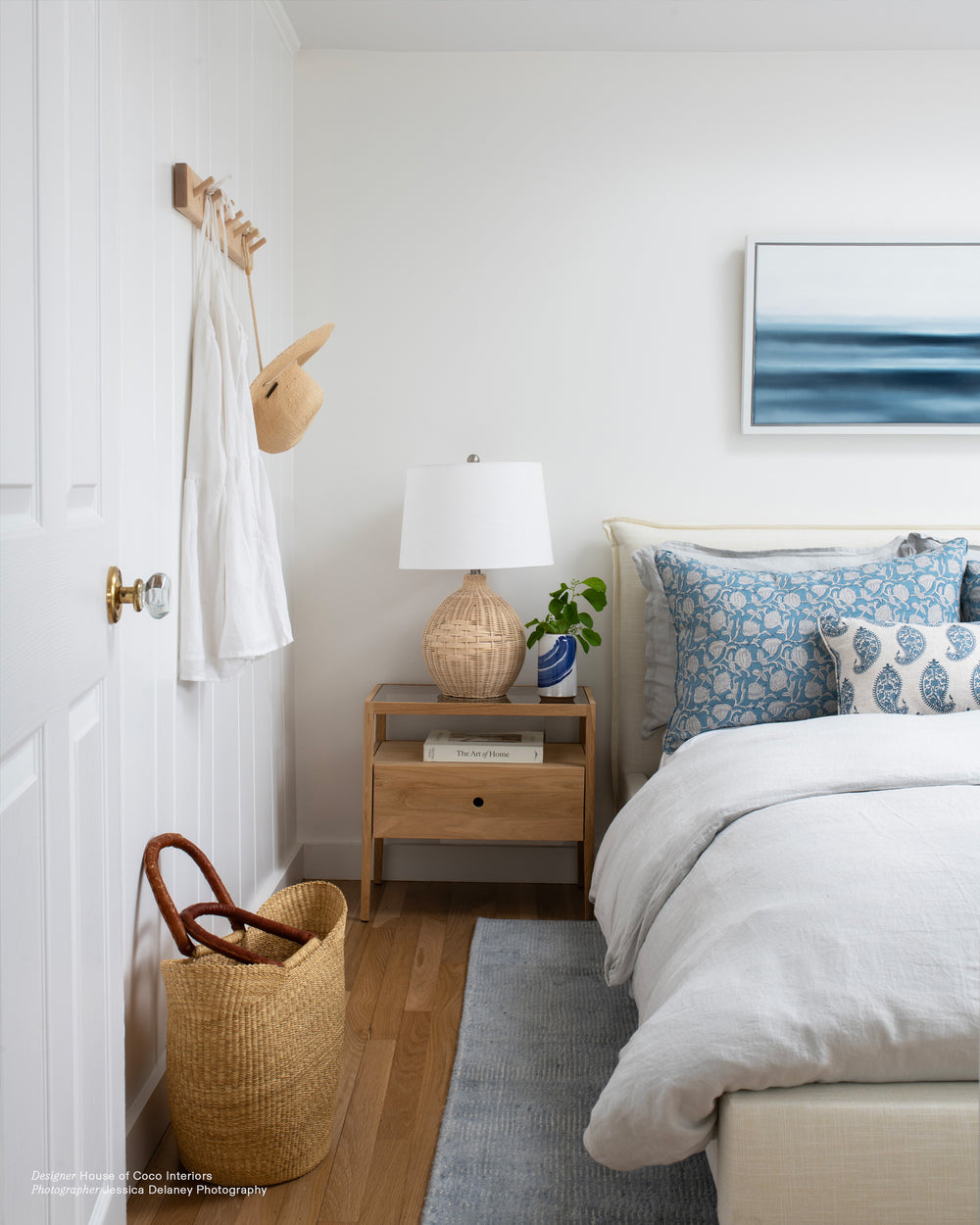 Marbella Azure Linen in - Fabric - Walter G Australia