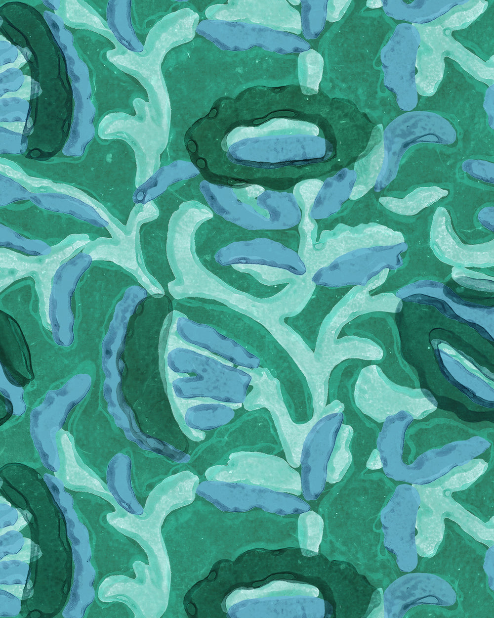 Marbella Malachite wallpaper swatch in - Swatches - Walter G Australia