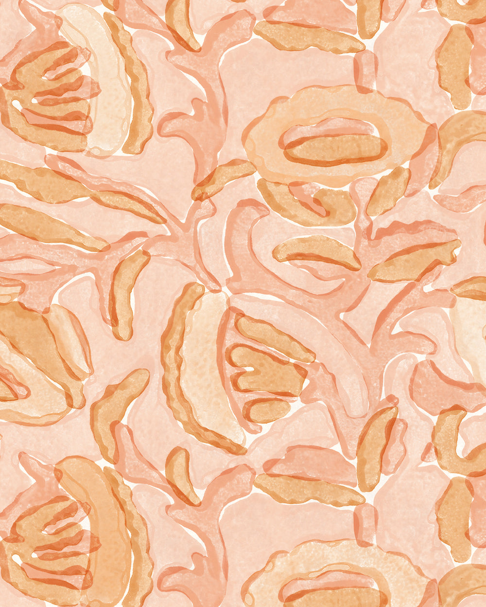 Marbella Papaya wallpaper swatch