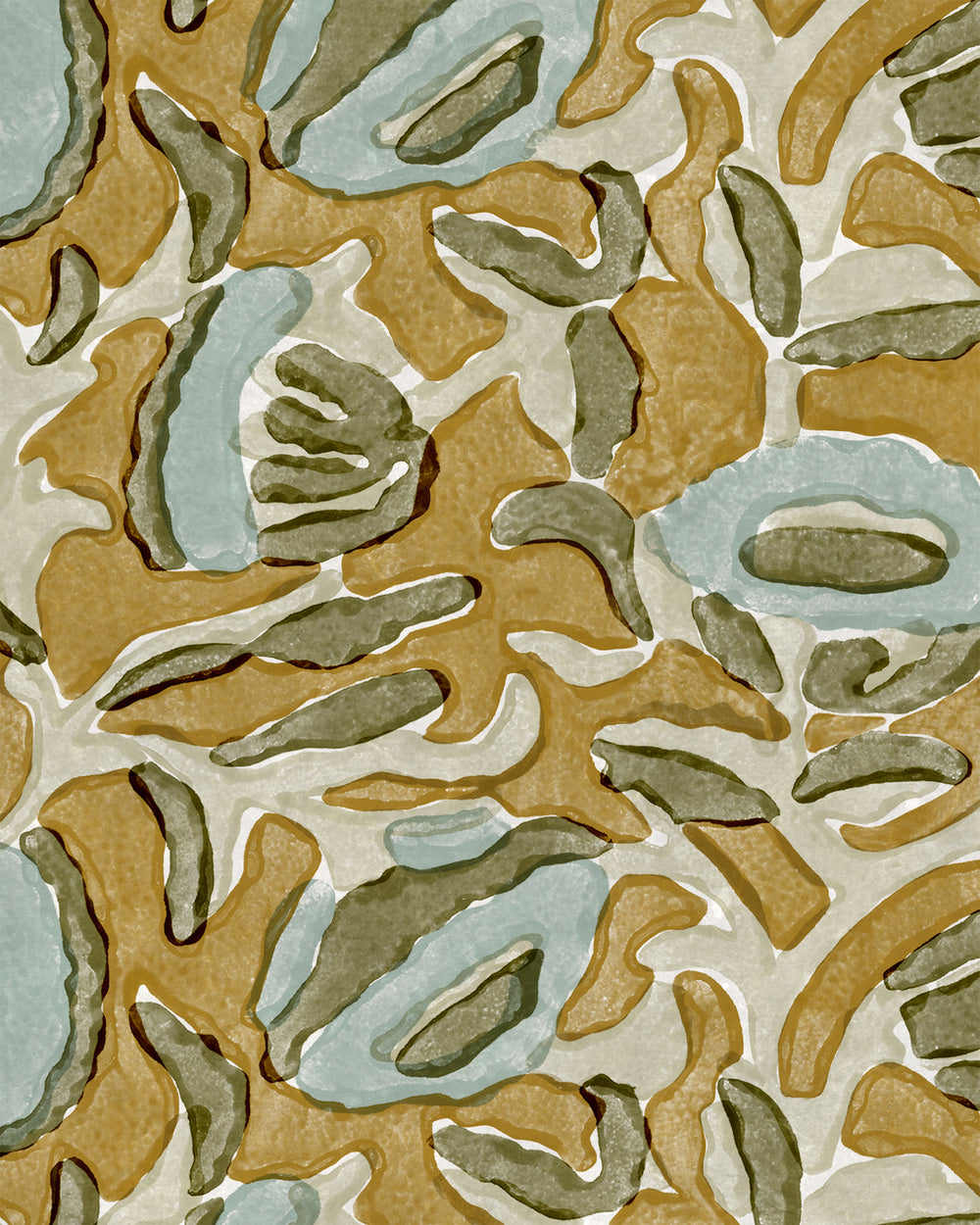 Marbella Turmeric wallpaper swatch
