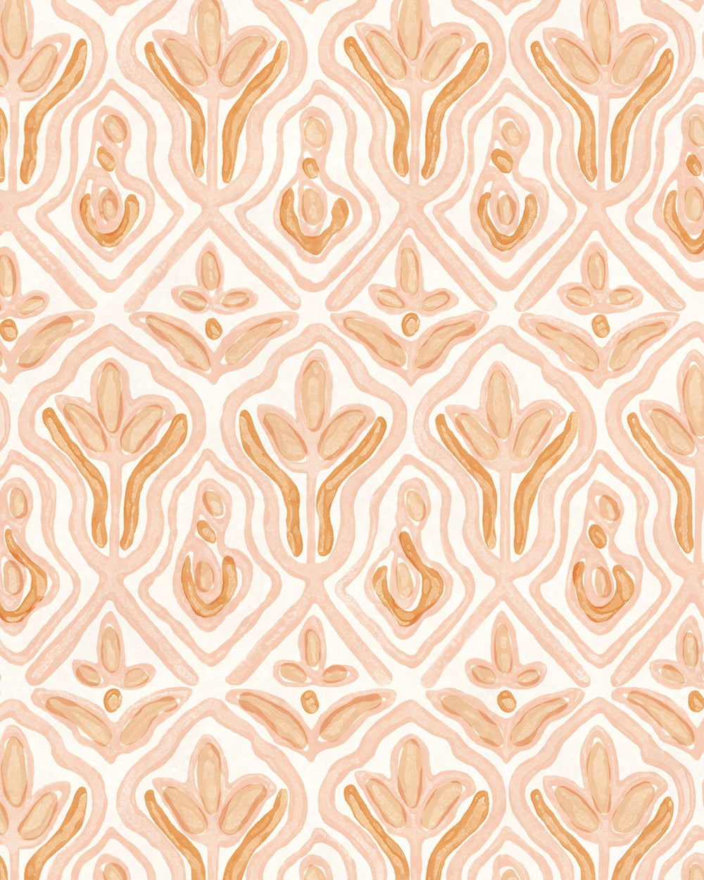 Praiano Papaya wallpaper swatch in - Swatches - Walter G Australia