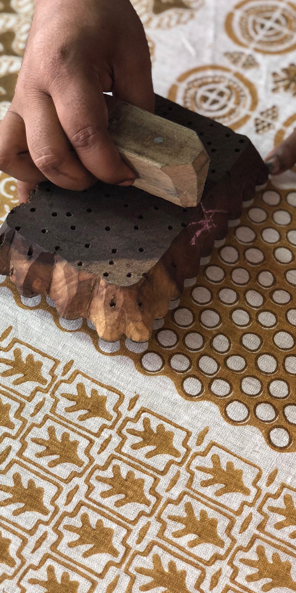 Pahari Saffron Linen