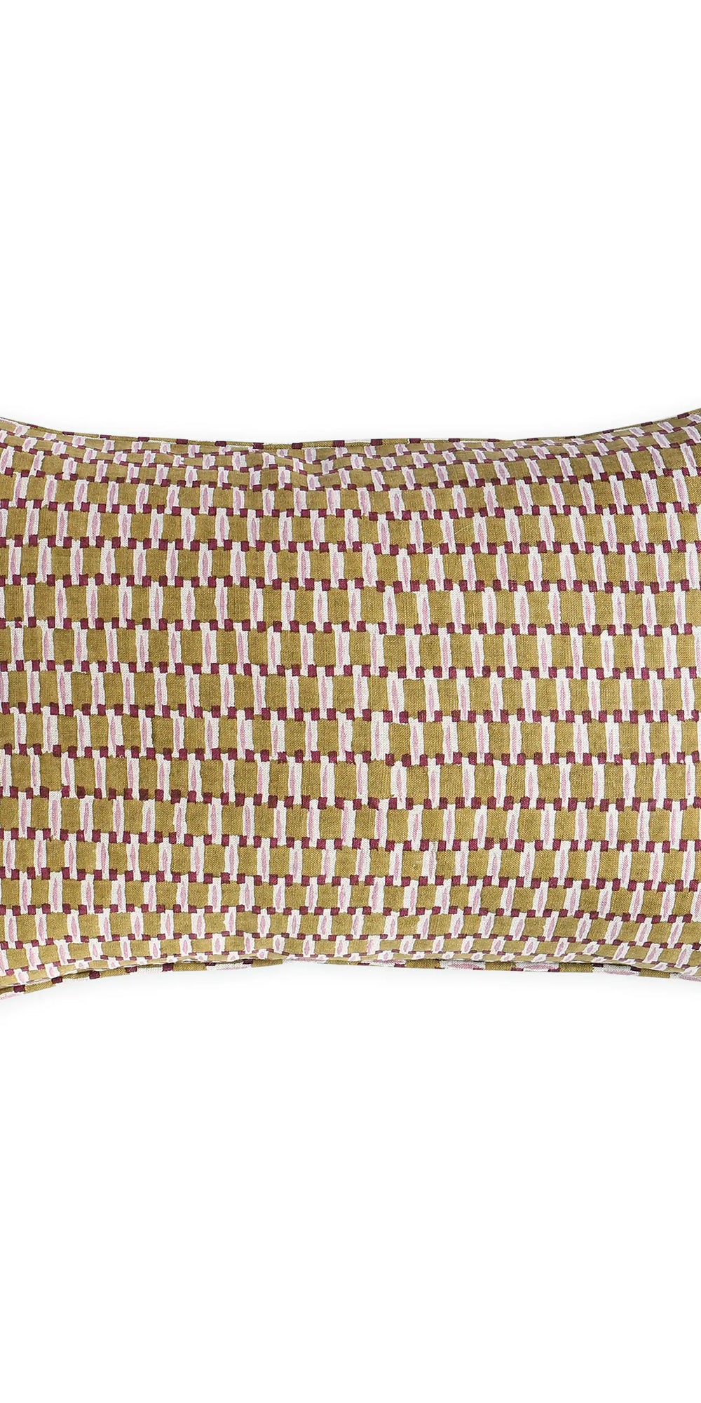 Rumi Moonflower linen cushion 35x55cm